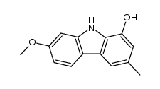 1-hydroxy-7-methoxy-3-methylcarbazole Structure