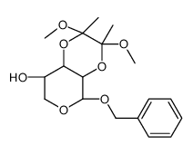 Benzyl 2,3-O-[(1S,2S)-1,2-Dimethoxy-1,2-dimethyl-1,2-ethanediyl]-α-L-xylopyranoside结构式