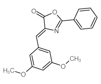 5(4H)-Oxazolone,4-[(3,5-dimethoxyphenyl)methylene]-2-phenyl- Structure