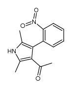 Methyl[2,5-dimethyl-4-(2-nitrophenyl)-3-pyrrolyl]keton结构式