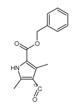 benzyl 4-[(13C)formyl]-3,5-dimethylpyrrole-2-carboxylate结构式