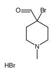 4-bromo-1-methylpiperidine-4-carbaldehyde,hydrobromide Structure