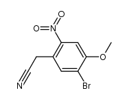 (5-bromo-4-methoxy-2-nitrophenyl)acetonitrile Structure