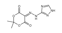 isopropylidene 1,2,4-triazol-3-ylhydrazonomalonate Structure