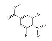methyl 3-bromo-5-fluoro-4-nitrobenzoate Structure