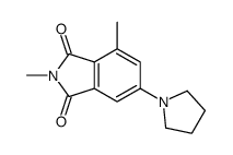 2,4-dimethyl-6-pyrrolidin-1-ylisoindole-1,3-dione结构式