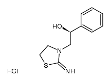 (S)-3-(2'-hydroxy-2'-phenylethyl)-2-thiazolidinimine hydrochloride Structure