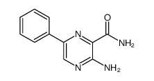 Pyrazinecarboxamide, 3-amino-6-phenyl- structure