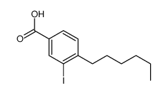 4-Hexyl-3-iodobenzoic acid Structure