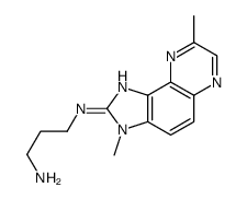 N'-(3,8-dimethylimidazo[4,5-f]quinoxalin-2-yl)propane-1,3-diamine结构式