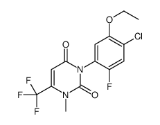 3-(4-chloro-5-ethoxy-2-fluorophenyl)-1-methyl-6-(trifluoromethyl)pyrimidine-2,4-dione结构式