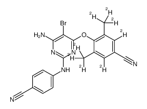 Etravirine-d6 Structure