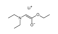 Lithium; (Z)-2-diethylamino-1-ethoxy-ethenolate结构式