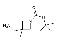 tert-butyl 3-(aminomethyl)-3-methylazetidine-1-carboxylate structure