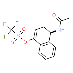 (R)-1-acetamido-1,2-dihydronaphthalen-4-yl trifluoromethanesulfonate结构式