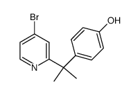 4-[1-(4-bromo-pyridin-2-yl)-1-methyl-ethyl]-phenol结构式