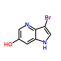 3-Bromo-1H-pyrrolo[3,2-b]pyridin-6-ol结构式