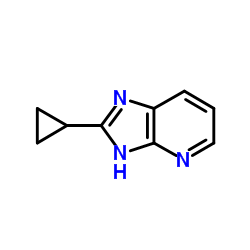 2-Cyclopropyl-1H-imidazo[4,5-b]pyridine结构式