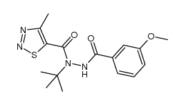 N-(tert-butyl)-N'-(3-methoxybenzoyl)-4-methyl-1,2,3-thiadiazole-5-carbohydrazide Structure