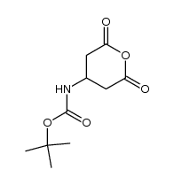 tert-butyl (2,6-dioxotetrahydro-2H-pyran-4-yl)carbamate结构式