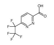 6-(Pentafluoroethyl)-3-pyridazinecarboxylic acid Structure