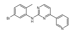 N-(5-bromo-2-methylphenyl)-4-(pyridin-3-yl)-pyrimidin-2-ylamine结构式