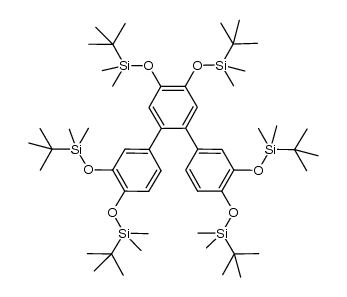 ([1,1':2',1''-terphenyl]-3,3'',4,4',4'',5'-hexaylhexakis(oxy))hexakis(tert-butyldimethylsilane) Structure