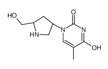 1-[(3R,5R)-5-(hydroxymethyl)pyrrolidin-3-yl]-5-methylpyrimidine-2,4-dione Structure