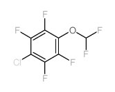 1-Chloro-4-(difluoromethoxy)-2,3,5,6-tetrafluoro-benzene Structure