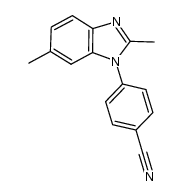 4-(2,6-dimethylbenzimidazol-1-yl)benzonitrile Structure
