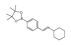 4-(Cyclohexyliminomethyl)benzeneboronic acid pinacol ester Structure