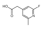 2-(2-fluoro-6-methylpyridin-4-yl)acetic acid结构式