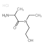 2-Amino-N-ethyl-N-(2-hydroxyethyl)propanamide hydrochloride结构式