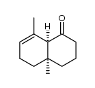 3,4,4a,5,6,8a-hexahydro-4a,8-dimethyl-1(2H)-naphthalenone结构式