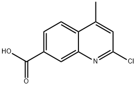 2-氯-4-甲基喹啉-7-羧酸结构式