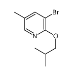 3-Bromo-2-isobutoxy-5-methylpyridine structure