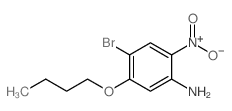 4-溴-5-丁氧基-2-硝基苯胺结构式