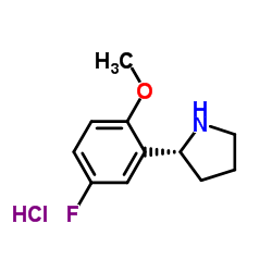 (R)-2-(5-fluoro-2-methoxyphenyl)pyrrolidine hydrochloride picture