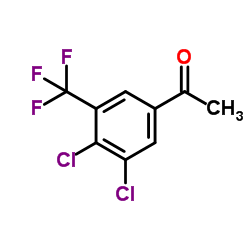 3,4-二氯-5-三氟甲基苯乙酮结构式