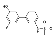 N-[3-(3-fluoro-5-hydroxyphenyl)phenyl]methanesulfonamide结构式