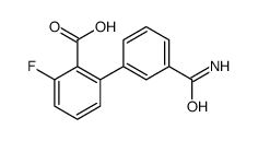2-(3-carbamoylphenyl)-6-fluorobenzoic acid结构式