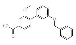 3-methoxy-4-(3-phenylmethoxyphenyl)benzoic acid Structure