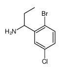 1-(2-bromo-5-chlorophenyl)propan-1-amine structure