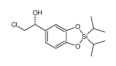 (R)-2-chloro-1-(2,2-diisopropylbenzo[d][1,3,2]dioxasilol-5-yl)ethan-1-ol结构式