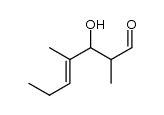 3-hydroxy-2,4-dimethyl-4-heptenal Structure