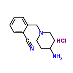 2-(4-Amino-piperidin-1-ylmethyl)-benzonitrile hydrochloride Structure