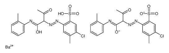 Benzenesulfonic acid, 5-chloro-4-methyl-2-[[1-[ [(2-methylphenyl)amino]carbonyl]-2-oxopropyl]azo]-, barium salt (2:1) picture