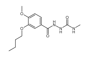 1-[3-(n-butoxy)-4-methoxybenzoyl]-4-methylsemicarbazide Structure