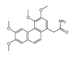 2-(3,4,6,7-tetramethoxy-1-phenanthryl)acetamide结构式