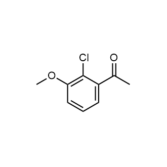 1-(2-氯-3-甲氧基苯基)乙酮结构式